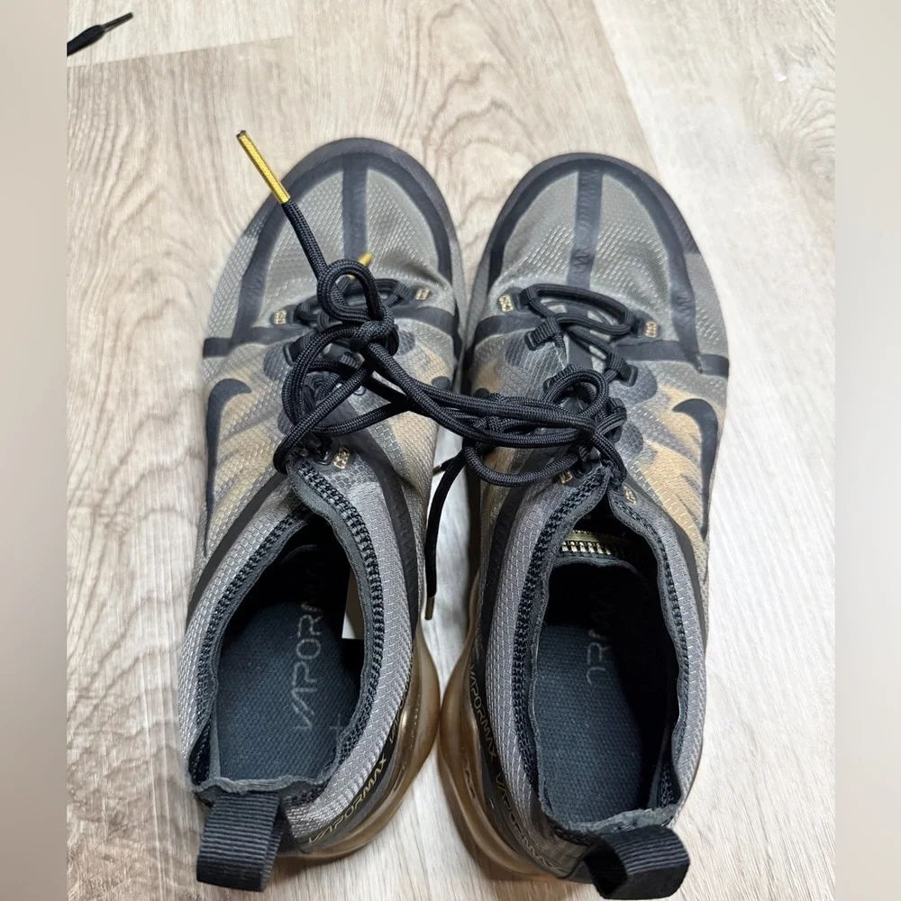 Nike VaporMax Shoes in Black and Gold